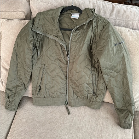 Columbia green rain jacket - Picture 4 of 4